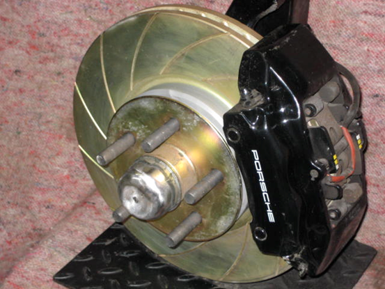 Vented grooved disc kit