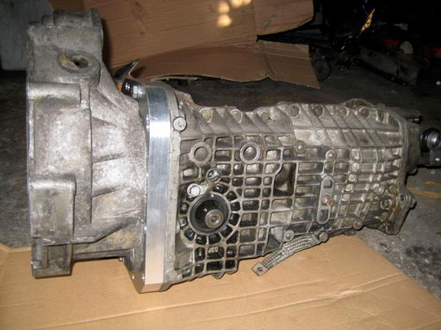 Plate fitted to gearbox